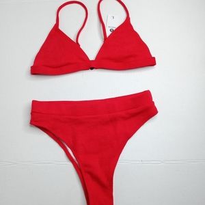 Holly Me red bikini set two piece b/c cup
